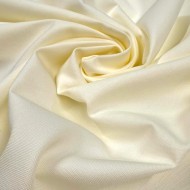 Tissu coton oxford chambray jaune clair uni - Haute couture