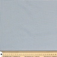 Tissu coton vichy mini-carreaux bleu ciel et blanc - Haute couture