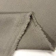 Tissu 100% laine vierge sergé gris taupe - haute couture Tissu 100% laine vierge sergé gris taupe - haute couture