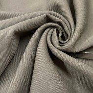 Tissu 100% laine vierge sergé gris taupe - haute couture Tissu 100% laine vierge sergé gris taupe - haute couture