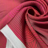 Tissu viscose ondulé violet coupon 260x135cm Tissu viscose ondulé violet coupon 260x135cm
