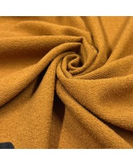 Tissu en pure laine fine texturée camel Tissu en pure laine fine texturée camel