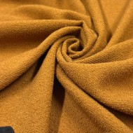 Tissu en pure laine fine texturée camel Tissu en pure laine fine texturée camel