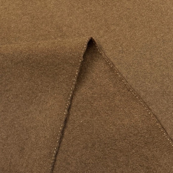 Tissu laine uni marron Tissu laine uni marron