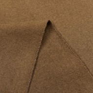 Tissu laine uni marron Tissu laine uni marron