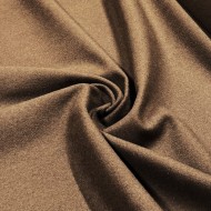 Tissu laine uni marron Tissu laine uni marron