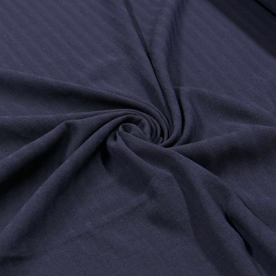Tissu laine rayure bleu marine foncé Tissu laine rayure bleu marine foncé