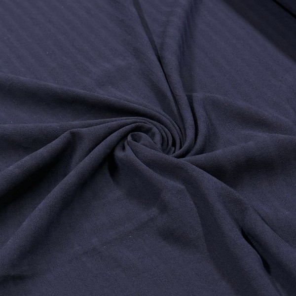 Tissu laine rayure bleu marine foncé Tissu laine rayure bleu marine foncé