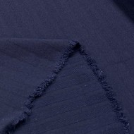 Tissu laine rayure bleu marine foncé Tissu laine rayure bleu marine foncé