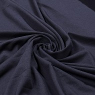Tissu jersey coton uni bleu marine foncé Tissu jersey coton uni bleu marine foncé