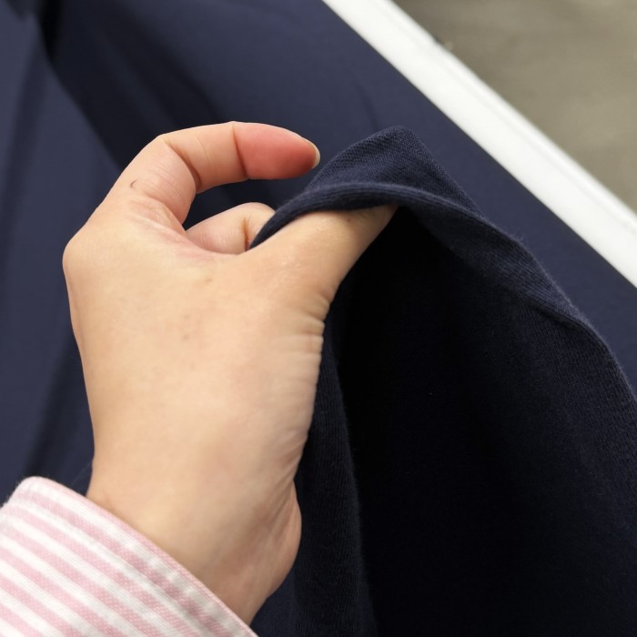 Tissu jersey coton uni bleu marine foncé Tissu jersey coton uni bleu marine foncé