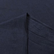 Tissu jersey coton uni bleu marine foncé Tissu jersey coton uni bleu marine foncé
