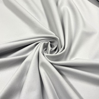 Tissu laine uni gris clair