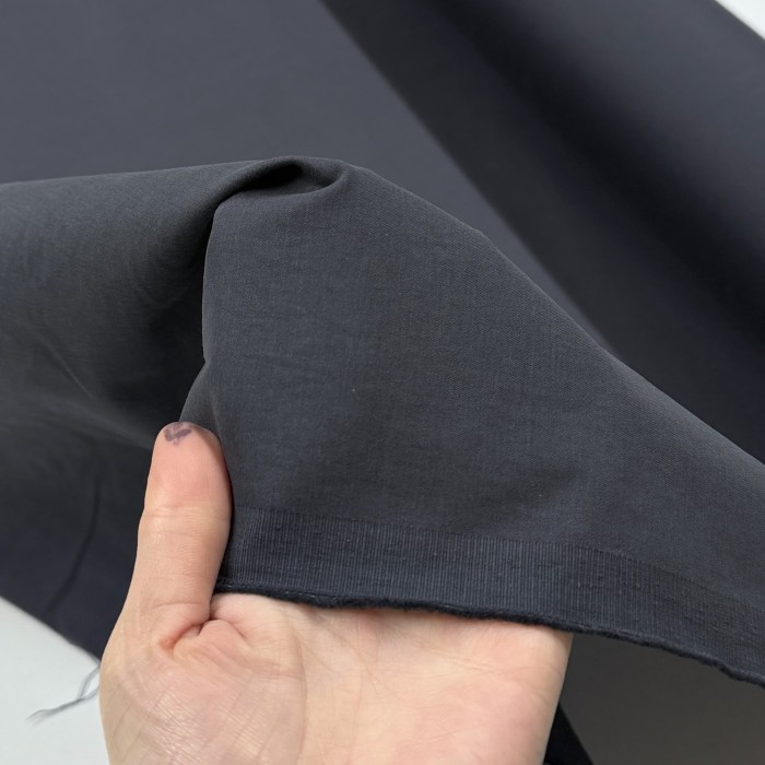 Tissu viscose coton élasthanne gris foncé Tissu viscose coton élasthanne gris foncé