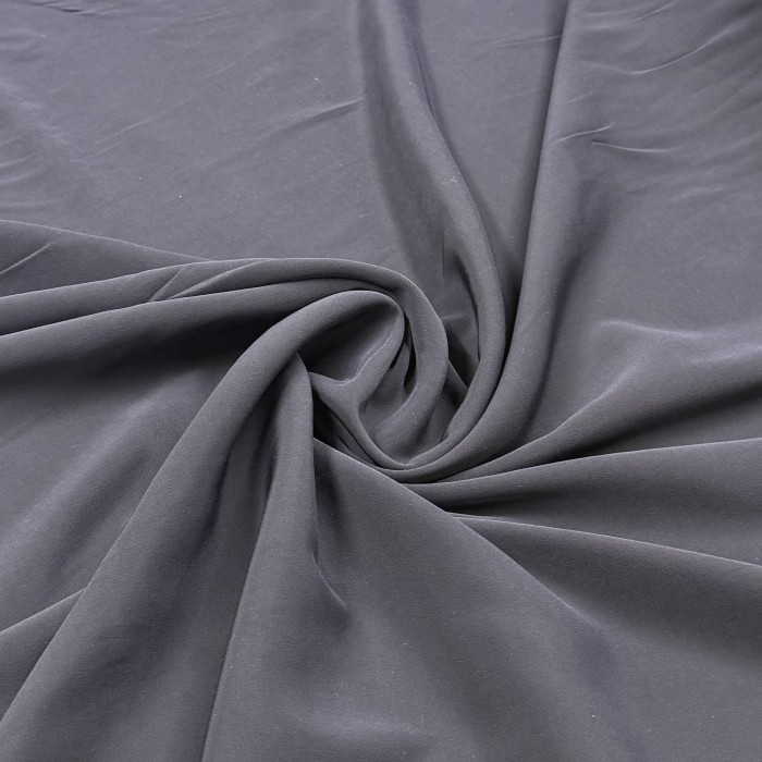 Tissu polyester viscose élasthanne uni bleu foncé Tissu polyester viscose élasthanne uni bleu foncé