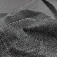 Tissu lainage élasthanne carreaux gris