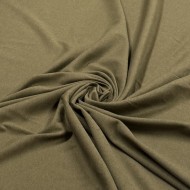 Tissu jersey coton uni kaki Tissu jersey coton uni kaki