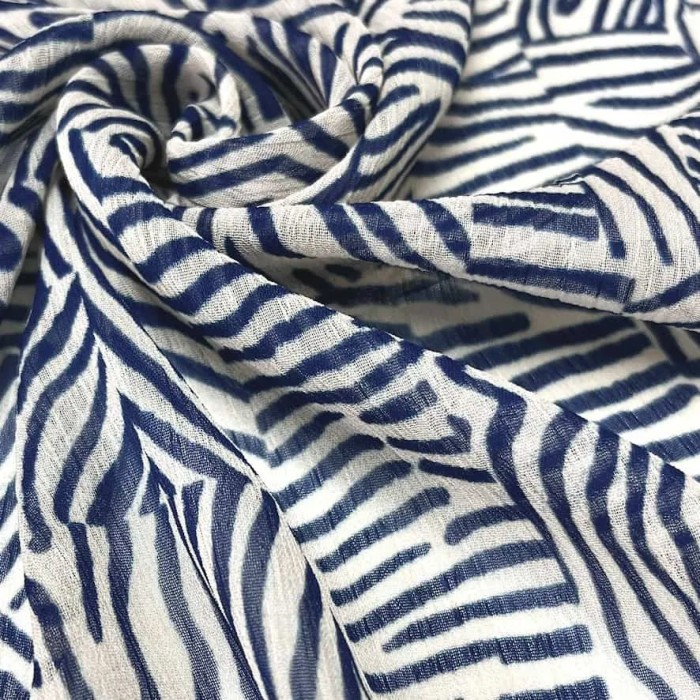 Tissu polyester maze bleu Tissu polyester maze bleu