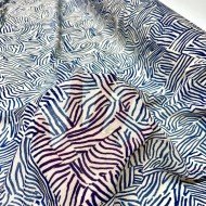 Tissu polyester maze bleu Tissu polyester maze bleu