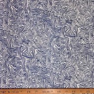 Tissu polyester maze bleu Tissu polyester maze bleu