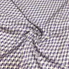 Tissu coton viscose losange violet Tissu coton viscose losange violet