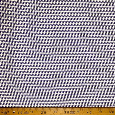 Tissu coton viscose cercle violet
