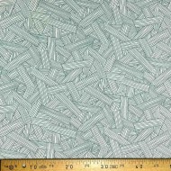 Tissu viscose art déco vert canard