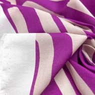 Tissu coton art déco violet Coupon 200x140cm