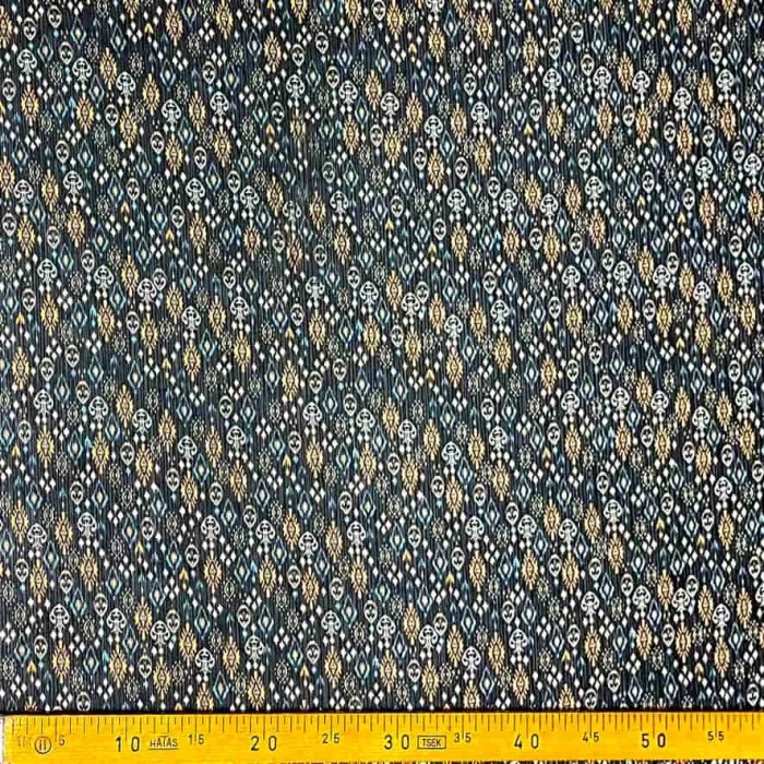 Tissu voile de polyester à rayure pendentif noir multi-couleur