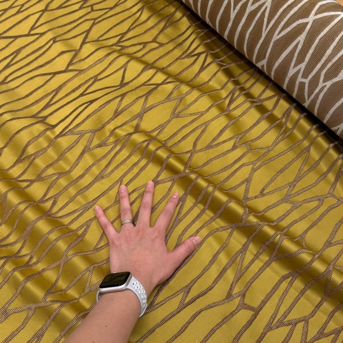 Tissu Padi jaune d'or - Tissu d'éditeur Tissu Padi jaune d'or - Tissu d'éditeur
