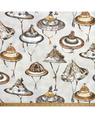 Tissu Dogon marron - Tissu d'éditeur