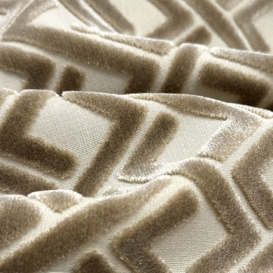 Tissu velours Magnum beige - Tissu d'éditeur
