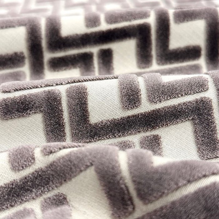 Tissu velours Magnum taupe - Tissu d'éditeur