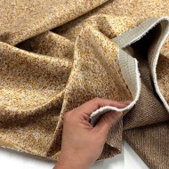 Tissu velours Garbo roux éléphant - Tissu d'éditeur Tissu velours Garbo roux éléphant - Tissu d'éditeur