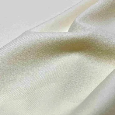 Tissu drap de laine blanc - Haute couture