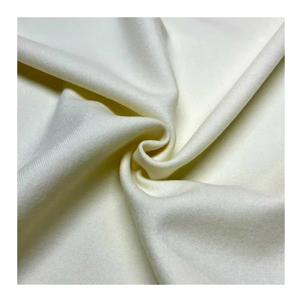 Tissu drap de laine blanc - Haute couture