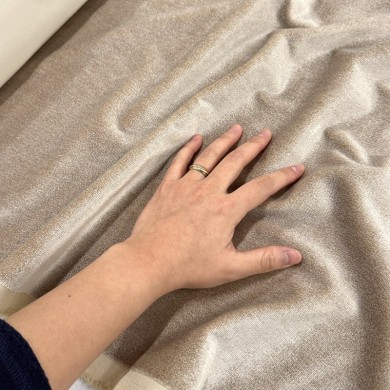 Tissu velours Maka beige taupe - Tissu d'éditeur Tissu velours Maka beige taupe - Tissu d'éditeur