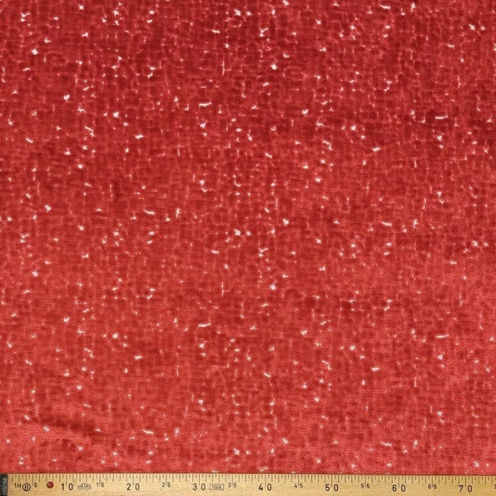 Tissu velours Style rouge piment - Tissu d'éditeur