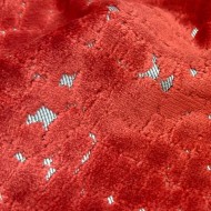 Tissu velours Style rouge piment - Tissu d'éditeur
