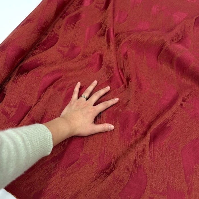 Tissu Sand Rouge - Tissu d'éditeur - Marque française