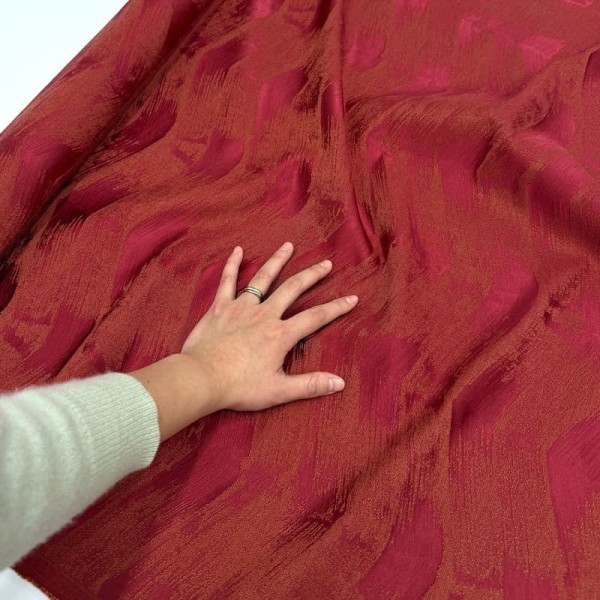 Tissu Sand Rouge - Tissu d'éditeur - Marque française Tissu Sand Rouge - Tissu d'éditeur - Marque française