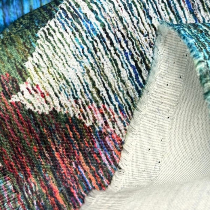 Tissu Allegria emeraude - Tissu d'éditeur - Marque française