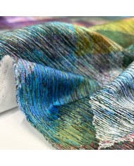 Tissu Allegria emeraude - Tissu d'éditeur - Marque française Tissu Allegria emeraude - Tissu d'éditeur - Marque française