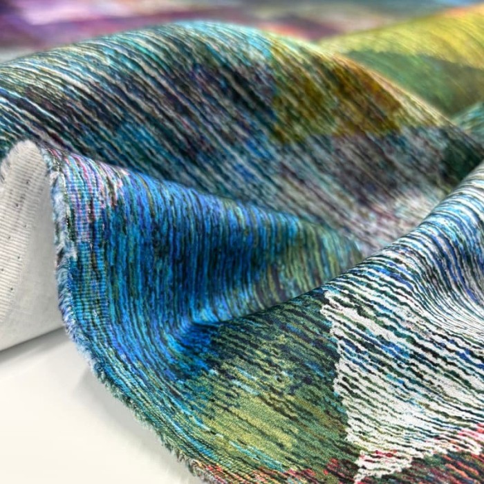 Tissu Allegria emeraude - Tissu d'éditeur - Marque française