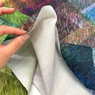 Tissu Allegria emeraude - Tissu d'éditeur - Marque française