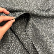 Tissu Cannet anthracite - Tissu d'éditeur - Marque française Tissu Cannet anthracite - Tissu d'éditeur - Marque française