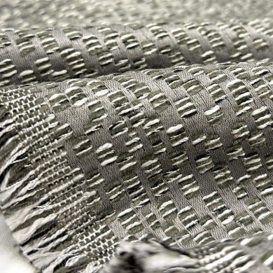 Tissu Cannet anthracite - Tissu d'éditeur - Marque française