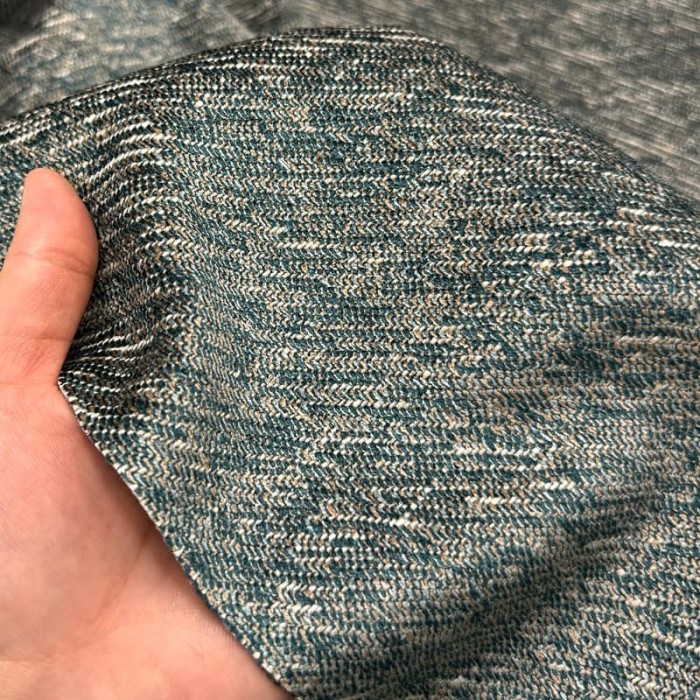 Tissu Montserrat bleu topaze - Tissu d'éditeur - Marque française