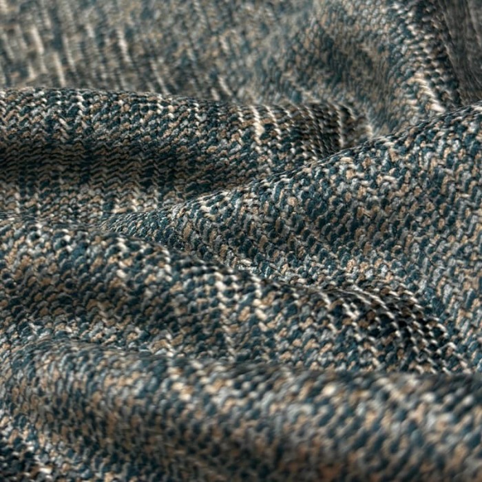 Tissu Montserrat bleu topaze - Tissu d'éditeur - Marque française