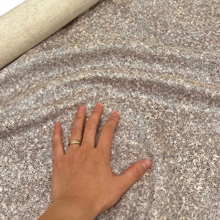 Tissu Ancolie Ecru - Tissu d'éditeur - Marque française